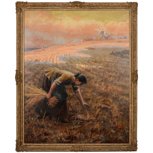 905 - Arthur Foord Hughes (1856-1934) - Gleaning, signed, oil on canvas, 152 x 122cm  Provenance: Anon sal... 
