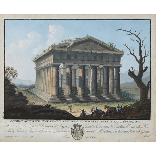 909 - Nicola Gervasi (early 19th c) - Preziosi avanzi del gran tempio ipetro es astilo nell'antica citta d... 