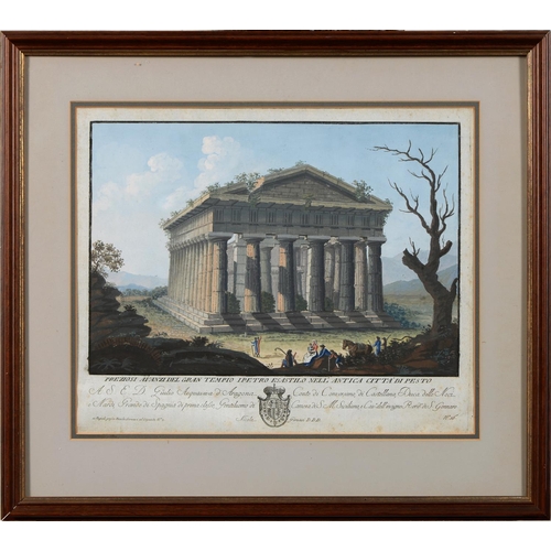 909 - Nicola Gervasi (early 19th c) - Preziosi avanzi del gran tempio ipetro es astilo nell'antica citta d... 