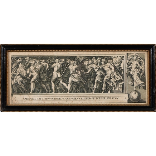 915 - Cherubino Alberti (1553–1615) after Polidoro da Caravaggio (c. 1499-1543) - Rape of the Sabines, a s... 