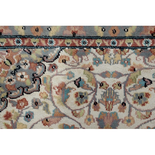 941 - An Indian part silk piled rug, 190 x 126cm