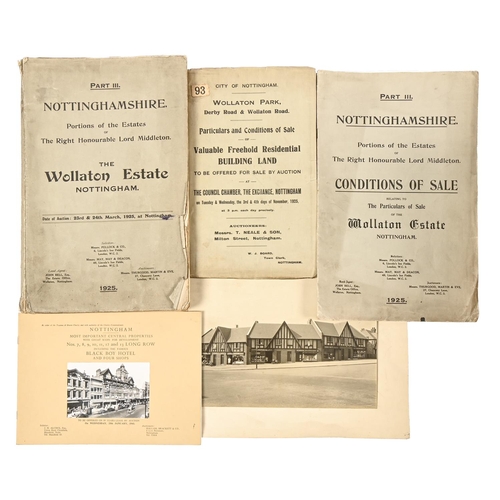 194 - Local Interest. Auctioneers: Messrs. T. Neale & Son, Nottingham. Wollaton Park, Particulars and ... 