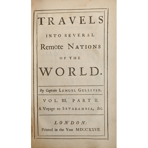 260 - Pseudo-Swift & 'Gulliver's Travels'. Anon, Travels into Several Remote Nations of the World. By ... 