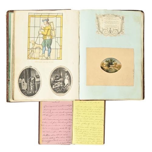 364 - An early 19th c lady's drawing-room album cum commonplace book, n.d. [the binding c. 1830], approx. ... 