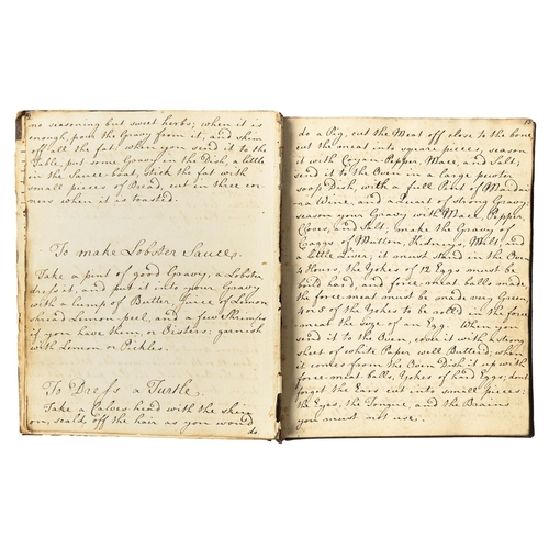 389 - Cookery. An early 19th c lady's manuscript receipt book, *. Radcliffe, n.d. [c. 1800], [viii] (conte... 