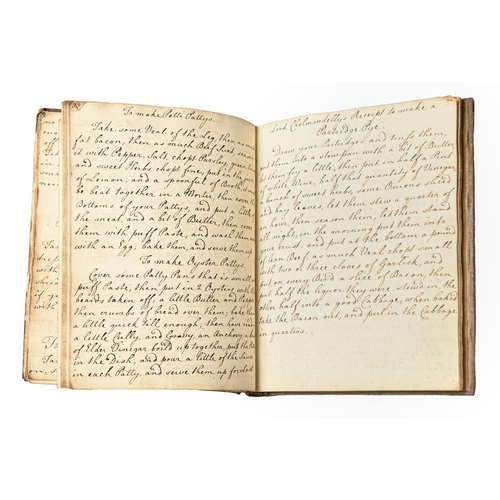 389 - Cookery. An early 19th c lady's manuscript receipt book, *. Radcliffe, n.d. [c. 1800], [viii] (conte... 