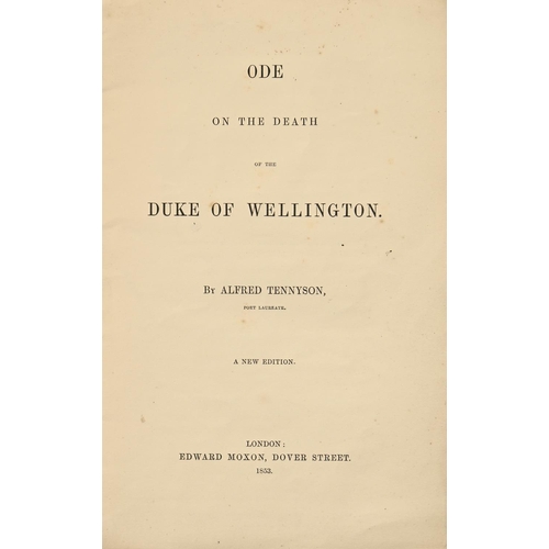 397 - Field Marshal Arthur Wellesley, 1st Duke of Wellington KG, et al.,  (1769-1852). Tennyson (Alfred, P... 