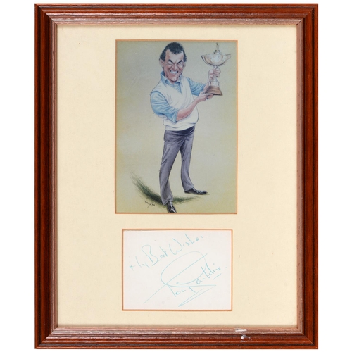 398 - Golf. After John Ireland (b.1949), a set of five caricatures, comprising Peter Alliss, Tony Jacklin,... 