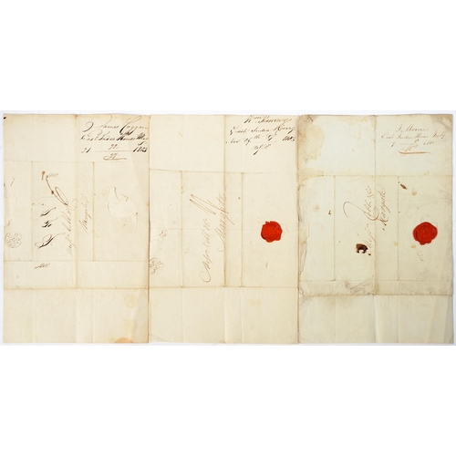 431 - The East India Company. Three manuscript letters from East India House to the bank Messrs. Cobb &... 