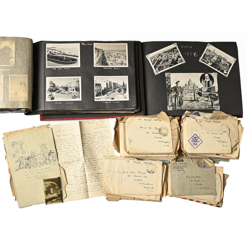 443 - World War Two, RAF Middle East. 1041953 LAC Walter 'Wally' Sharpe, approx. 75 manuscript letters, da... 