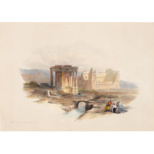 463 - The Holy Land. David Roberts RA, RBA (1796-1864) - Circular Temple at Baalbec, May 5th 1839, London:... 