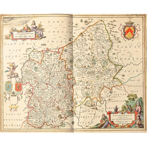 472 - Jan Janssonius/Jan Jansson (1588-1664) -  Derbyshire, Shropshire & Staffordshire, Middlesex, Wil... 