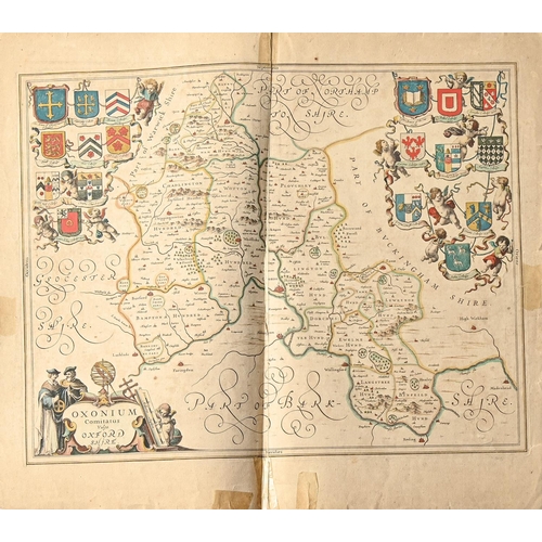 472 - Jan Janssonius/Jan Jansson (1588-1664) -  Derbyshire, Shropshire & Staffordshire, Middlesex, Wil... 