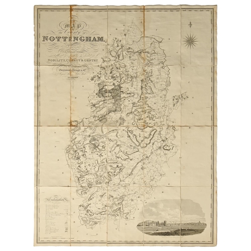 479 - Local Interest. Christopher Greenwood (1786-1855) and John Greenwood (fl.1821-1840) - Map of the Cou... 