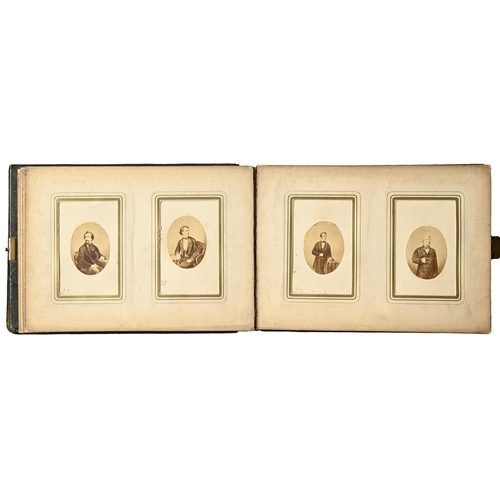 490 - A mid-Victorian photograph album, c. 1855-60, illustrated with 63 prints after original photographs ... 