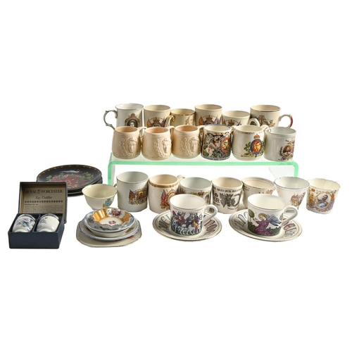 567 - Miscellaneous ceramics, including a quantity of coronation mugs, Royal Doulton and other tea ware, e... 