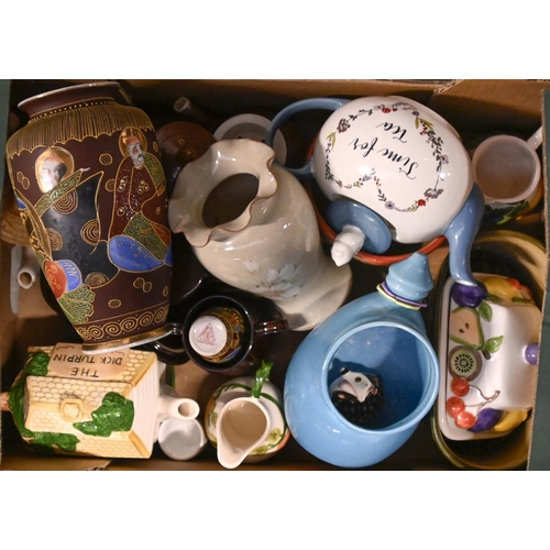 591 - Miscellaneous ceramics, including toby jugs, Paragon and other tea ware