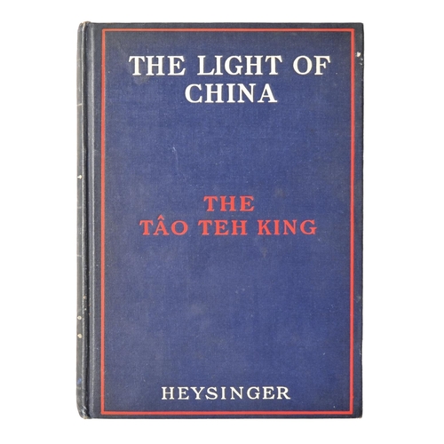 67 - China, Chinese Taoism. Laozi & Heysinger (I.W., editor), The Light of China/[The Tao Te Ching], ... 