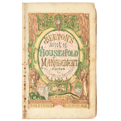 80 - Cookery. Beeton (Mrs. Isabella), The Book of Household Management, first edition thus, London: S.O. ... 