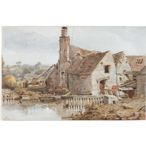 889 - The Hon Charlotte Anne Legge (1789-1877) – A Mill by Watergates; A Watermill, two, one signed and da... 