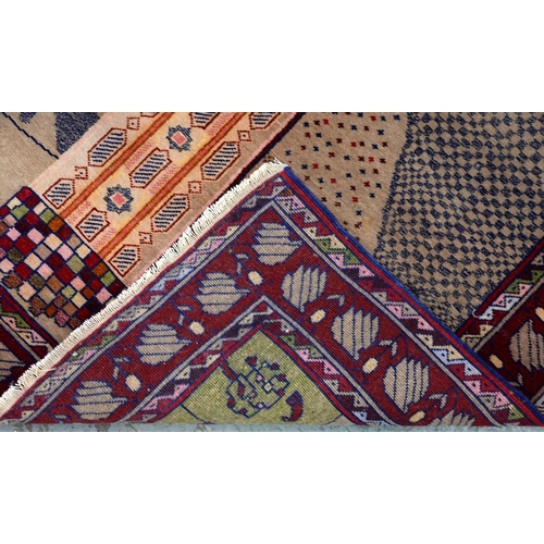 895 - Afghan Kizil Ayak prayer rug and an Afghan Jam Minaret rug, 114 x 75cm and 143 x 100cm (2)... 