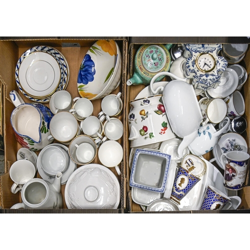 1155 - Miscellaneous ceramics, including Continental tea ware, commemorative mugs, a Colclough part tea set... 