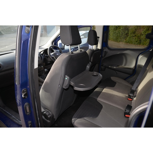 505 - Motor car. 2019 (January) Ford Tourneo Courier, 998cc petrol engine, manual transmission, blue, regi... 