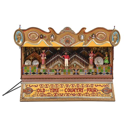 680 - A spectacular model showman's fairground organ, mid 20th c, 65cm h; 105 x 41cm