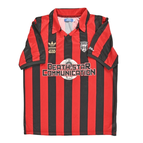 681 - A rare Star Wars theme concept football shirt by Adidas, embroidered and transfer printed logos and ... 