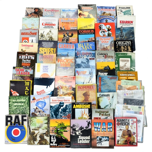 729 - A quantity of vintage and other military strategy board games, WWII interest, boxed