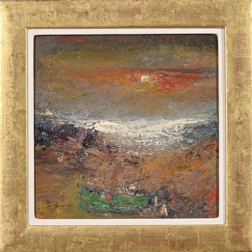 837 - Nael Hanna (1959) - Broken Boat, signed, oil on panel, 45.5 x 46cm