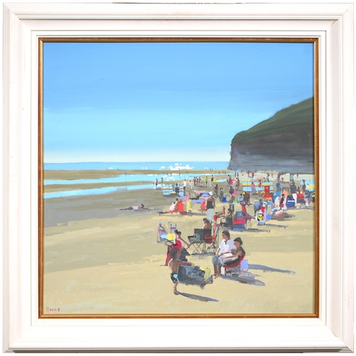 852 - John Morris (b. 1858) - Sunday Afternoon Ballybunion, signed, oil on board, 58 x 58cm... 