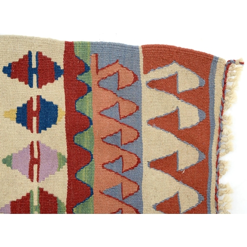 914 - A Turkish Konya prayer Kilim rug, mid 20th c, 174 x 125cm