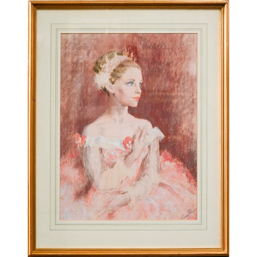 1007 - June Ryan (1925-2006) - Portrait of the Prima Ballerina Svetlana Beriosova, head and shoulders, sign... 