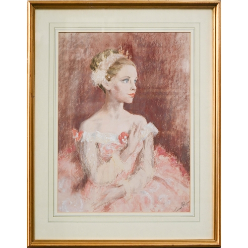 1007 - June Ryan (1925-2006) - Portrait of the Prima Ballerina Svetlana Beriosova, head and shoulders, sign... 