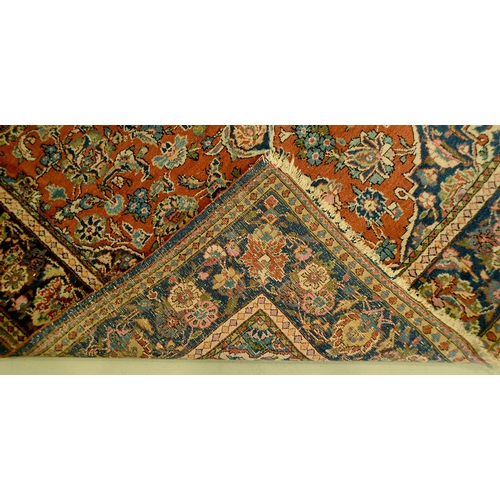 1027 - A Turkbaft rug, second quarter 20th c, 126 x 212cm