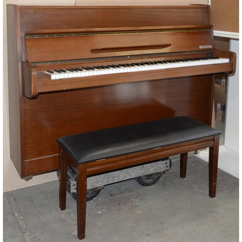 1181 - A modern Broadwood upright piano and a duet stool