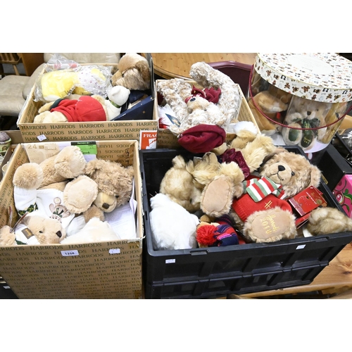 1258 - An extensive collection of Harrods and other, smaller, teddy bears