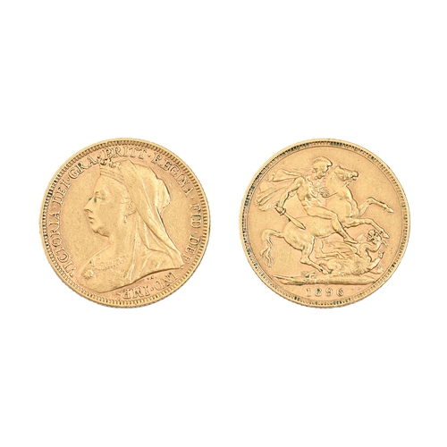 196 - Gold coin. Sovereign 1896M