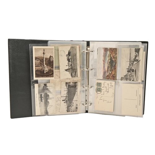 756 - A collection of postcards of France, early 20th c and later, in modern binder