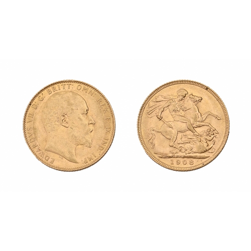 77 - Gold coin. Sovereign 1908