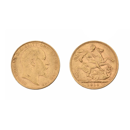 78 - Gold coin. Sovereign 1910