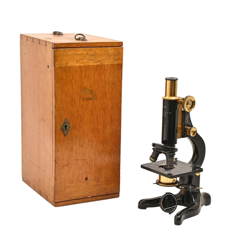 823 - Scientific instruments. An English compound microscope, W Watson & Sons Ltd London, 