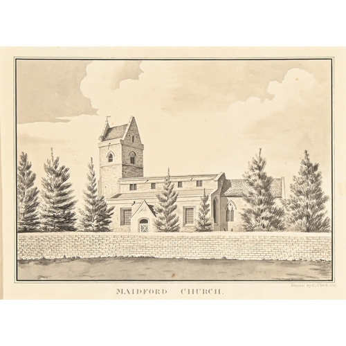 921 - George Clark of Scaldwell (Fl. early 19th c) - Kettering Rectory; Irthlingborough Church Northampton... 