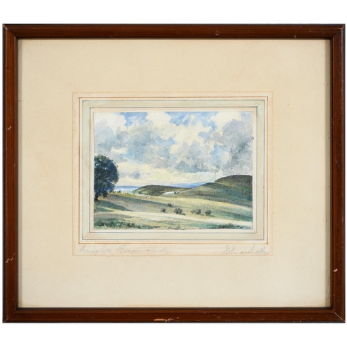 923 - Ernest H. Atkins, early 20th c - Breedon on the Hill, signed, the mount further signed and titled in... 