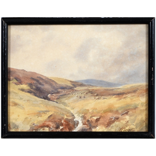 923 - Ernest H. Atkins, early 20th c - Breedon on the Hill, signed, the mount further signed and titled in... 