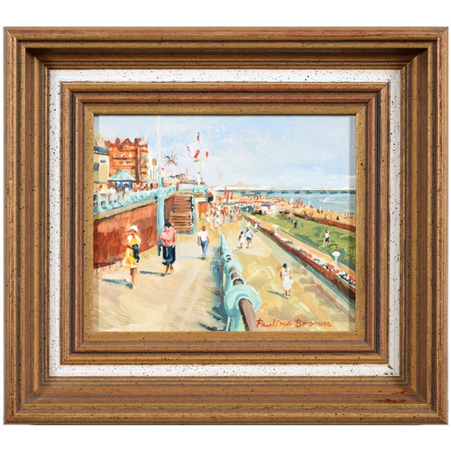 930 - Pauline Brown (b. 1926) - Brighton Seafront; Ocean Fringe; Picnic and Sunseekers, a set of three, si... 