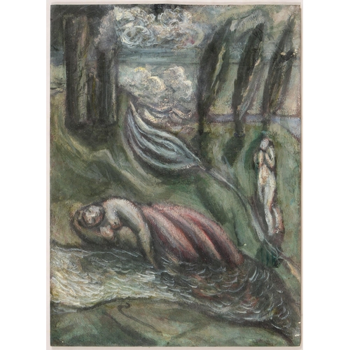 951 - Ivan Zadok Bray (b. 1967) - And Yet We Sleep & Seer, diptych, inscribed and titled to verso, oil... 