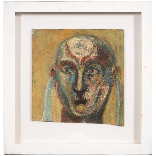 954 - Ivan Zadok Bray (b. 1967) - Study of a Head, inscribed to verso, oil on card, 30.5 x 29.5cm, Goldfis... 