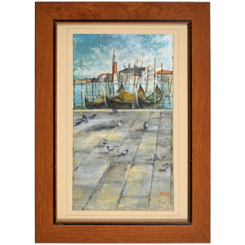 965 - J.J. Tyler, mid-20th c - San Giorgio Maggiore, Venice, signed and dated 1966, further inscribed and ... 